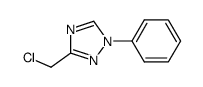 3-(Chloromethyl)-1-phenyl-1H-1,2,4-triazole结构式
