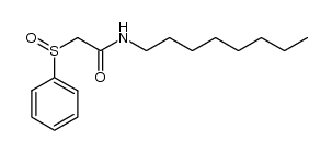 N-octyl-2-(phenylsulfinyl)acetamide结构式