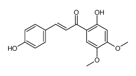 4,2'-Dihydroxy-4',5'-dimethoxychalcone结构式