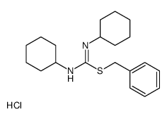 benzyl N,N'-dicyclohexylcarbamimidothioate,hydrochloride Structure