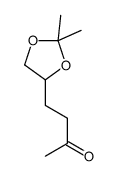 4-(2,2-dimethyl-1,3-dioxolan-4-yl)butan-2-one结构式