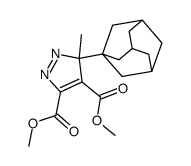 3-(1-adamantyl)-3-methyl-3H-pyrazole-4,5-dicarboxylic acid dimethyl ester结构式