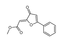 methyl 2-(3-oxo-5-phenylfuran-2-ylidene)acetate Structure