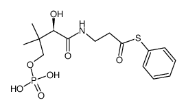 phenyl 4'-phosphothiopantothenate Structure