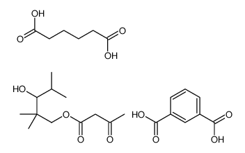 benzene-1,3-dicarboxylic acid,hexanedioic acid,(3-hydroxy-2,2,4-trimethylpentyl) 3-oxobutanoate结构式