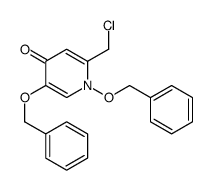 2-(chloromethyl)-1,5-bis(phenylmethoxy)pyridin-4-one结构式
