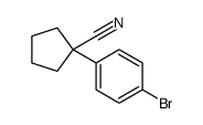 1-(4-溴苯基)环戊腈结构式