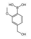 [4-(hydroxymethyl)-2-methoxyphenyl]boronic acid structure