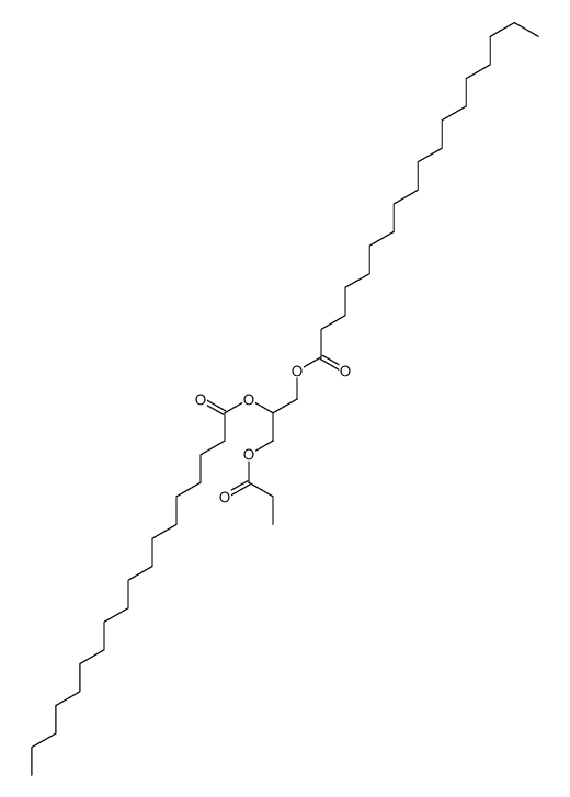(2-octadecanoyloxy-3-propanoyloxypropyl) octadecanoate Structure