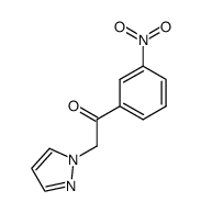 1-(3-nitro-phenyl)-2-pyrazol-1-yl-ethanone Structure