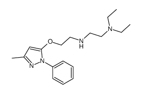 N,N-Diethyl-N'-[2-(3-methyl-1-phenyl-1H-pyrazol-5-yloxy)ethyl]ethylenediamine结构式