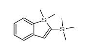 1,1-dimethyl-2-(trimethylsilanyl)-1H-1-benzosilole结构式