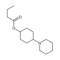 Butyric acid 4-piperidinocyclohexyl ester Structure