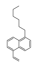 1-ethenyl-5-hexylnaphthalene Structure
