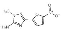 1H-1,2,4-Triazol-5-amine,1-methyl-3-(5-nitro-2-furanyl)-结构式