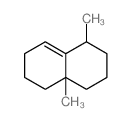 Naphthalene,1,2,3,4,4a,5,6,7-octahydro-1,4a-dimethyl-, trans- (9CI) Structure