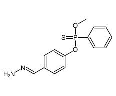 (E)-[4-[methoxy(phenyl)phosphinothioyl]oxyphenyl]methylidenehydrazine结构式