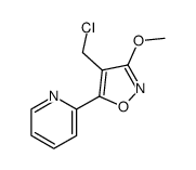 4-chloromethyl-3-methoxy-5-(pyridin-2-yl)isoxazole结构式