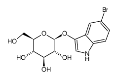 5-Bromo-3-indolyl-beta-D-glucopyranoside Structure