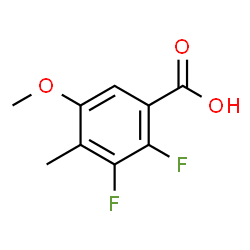 2,3-Difluoro-5-methoxy-4-methylbenzoic acid结构式