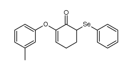 6-(phenylselanyl)-2-(m-tolyloxy)cyclohex-2-enone Structure