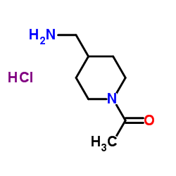 1-Acetyl-4-piperidineMethanamine HCl Structure