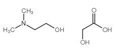 n,n-dimethyl(2-hydroxyethyl)ammonium 2-hydroxyacetate Structure
