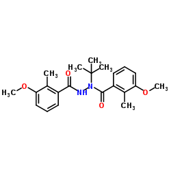 3-Methoxy-N'-(3-methoxy-2-methylbenzoyl)-2-methyl-N-(2-methyl-2-propanyl)benzohydrazide结构式