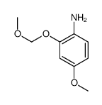 4-甲氧基-2-(甲氧基甲氧基)苯胺结构式