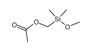 (acetoxymethyl)dimethylmethoxysilane Structure