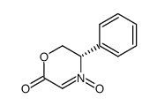 (5S)-5,6-dihydro-5-phenyl-2H-1,4-oxazin-2-one-N-oxide Structure