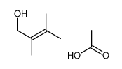 acetic acid,2,3-dimethylbut-2-en-1-ol Structure