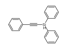 diphenyl(phenylethynyl)silane Structure