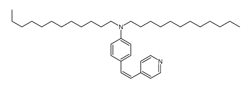 N,N-didodecyl-4-(2-pyridin-4-ylethenyl)aniline Structure