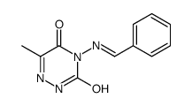 4-(benzylideneamino)-6-methyl-2H-1,2,4-triazine-3,5-dione结构式