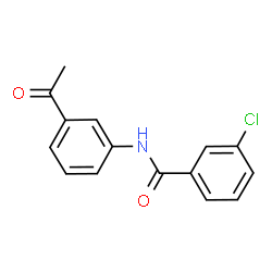 N-(3-Acetylphenyl)-3-chlorobenzamide structure