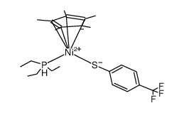 Cp*Ni(PEt3)(SC6H4CF3) Structure