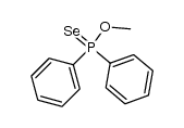 O-methyl-P,P-diphenylselenophosphinate结构式