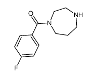 1-(4-Fluorobenzoyl)homopiperazine结构式