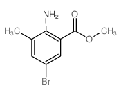 2-Amino-5-bromo-3-methyl-benzoic acid methyl ester Structure