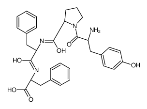 (2S)-2-[[(2S)-2-[[(2S)-1-[(2S)-2-amino-3-(4-hydroxyphenyl)propanoyl]pyrrolidine-2-carbonyl]amino]-3-phenylpropanoyl]amino]-3-phenylpropanoic acid结构式
