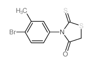 3-(4-bromo-3-methyl-phenyl)-2-sulfanylidene-thiazolidin-4-one结构式