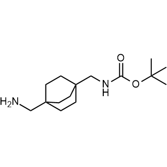 ((4-(氨基甲基)双环螺[2.2.2]辛烷-1-基)甲基)氨基甲酸叔丁酯结构式