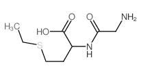2-[(2-aminoacetyl)amino]-4-ethylsulfanylbutanoic acid Structure