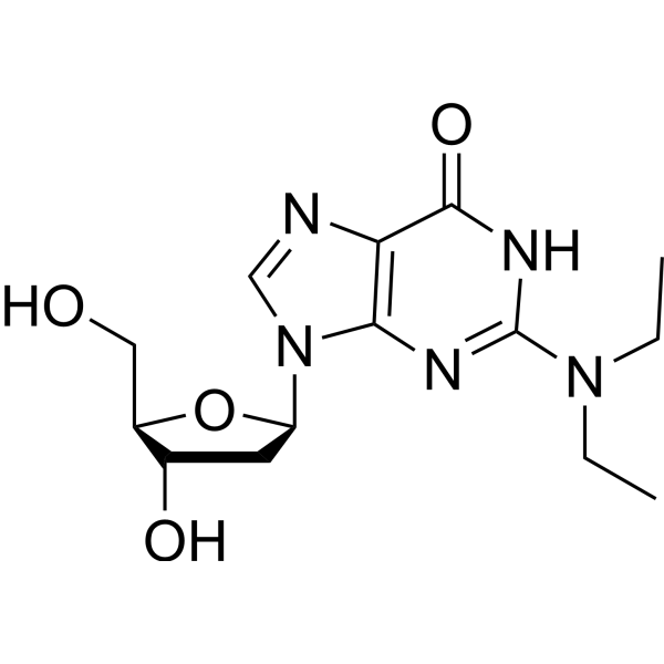 2’-Deoxy-N2,N2-diethyl guanosine Structure