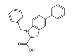 1-benzyl-5-phenylindole-2-carboxylic acid结构式
