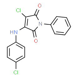 3-chloro-4-(4-chloroanilino)-1-phenyl-1H-pyrrole-2,5-dione Structure