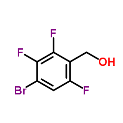 (4-Bromo-2,3,6-trifluorophenyl)methanol structure