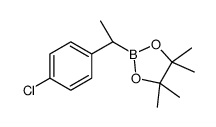 2-[(1R)-1-(4-chlorophenyl)ethyl]-4,4,5,5-tetramethyl-1,3,2-dioxaborolane结构式