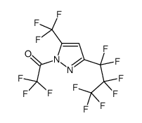 2,2,2-trifluoro-1-[3-(1,1,2,2,3,3,3-heptafluoropropyl)-5-(trifluoromethyl)pyrazol-1-yl]ethanone Structure